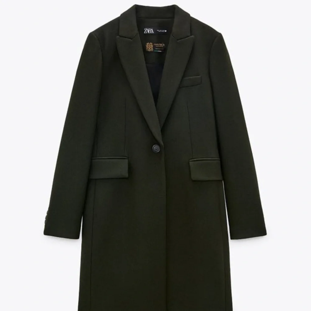 Zara | Jackets & Coats | Zara Manteco Italian Wool Blend Olive